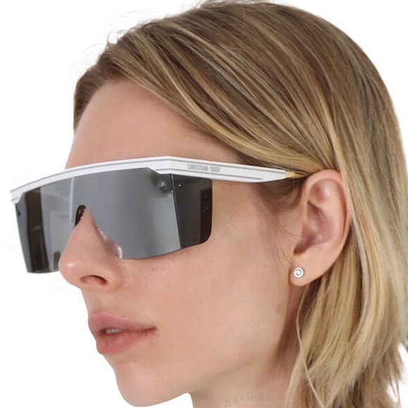 NWOT Christian Dior Smoke Mirror Shield Sunglasses - Picture 2 of 8